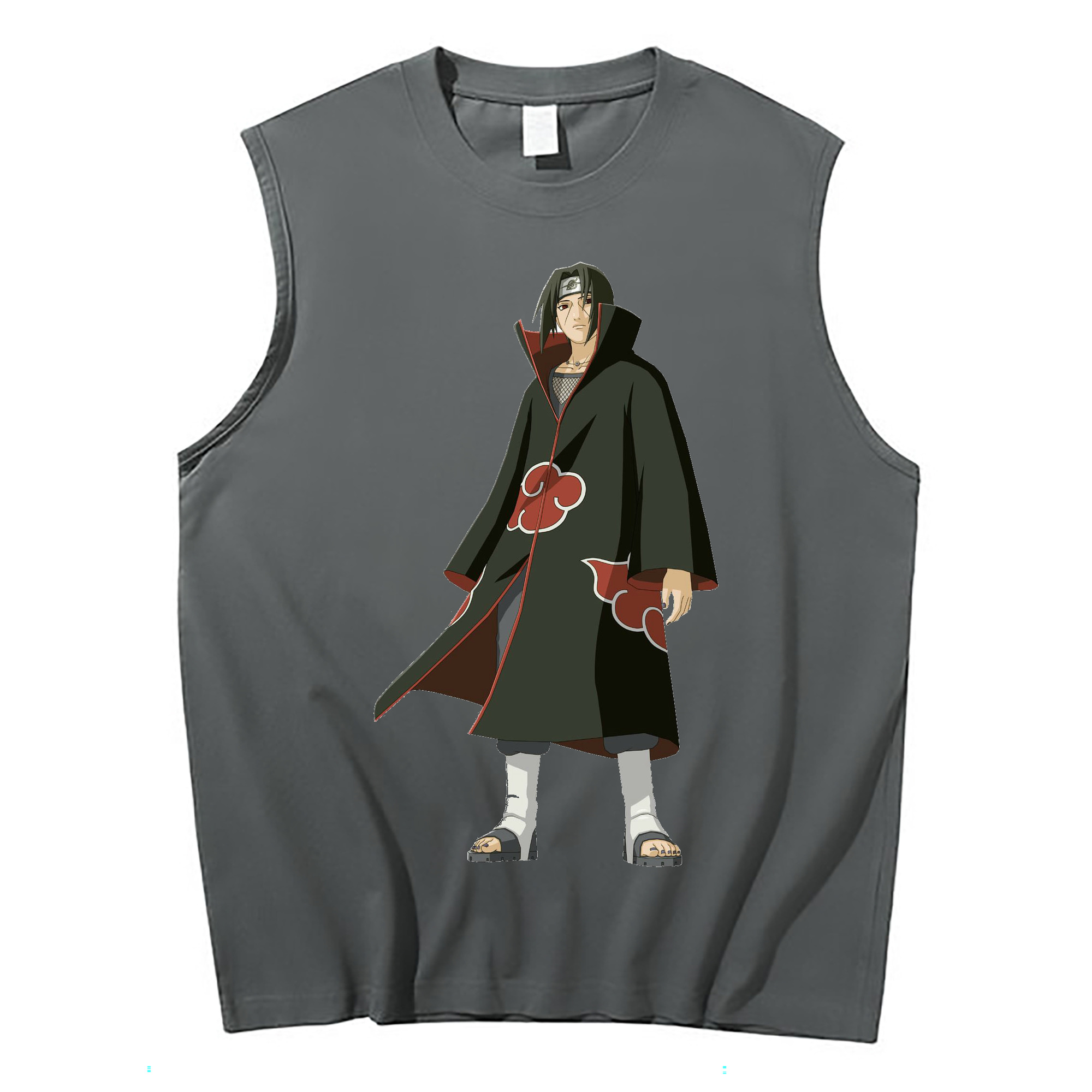 （画像用） NARUTO -ナルト- うちは イタチ Uchiha Itachi コットン100％タンクトップ（フロントプリント）